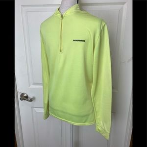 PERFORMANCE Mens Yellow Cycling Shirt Jacket Large